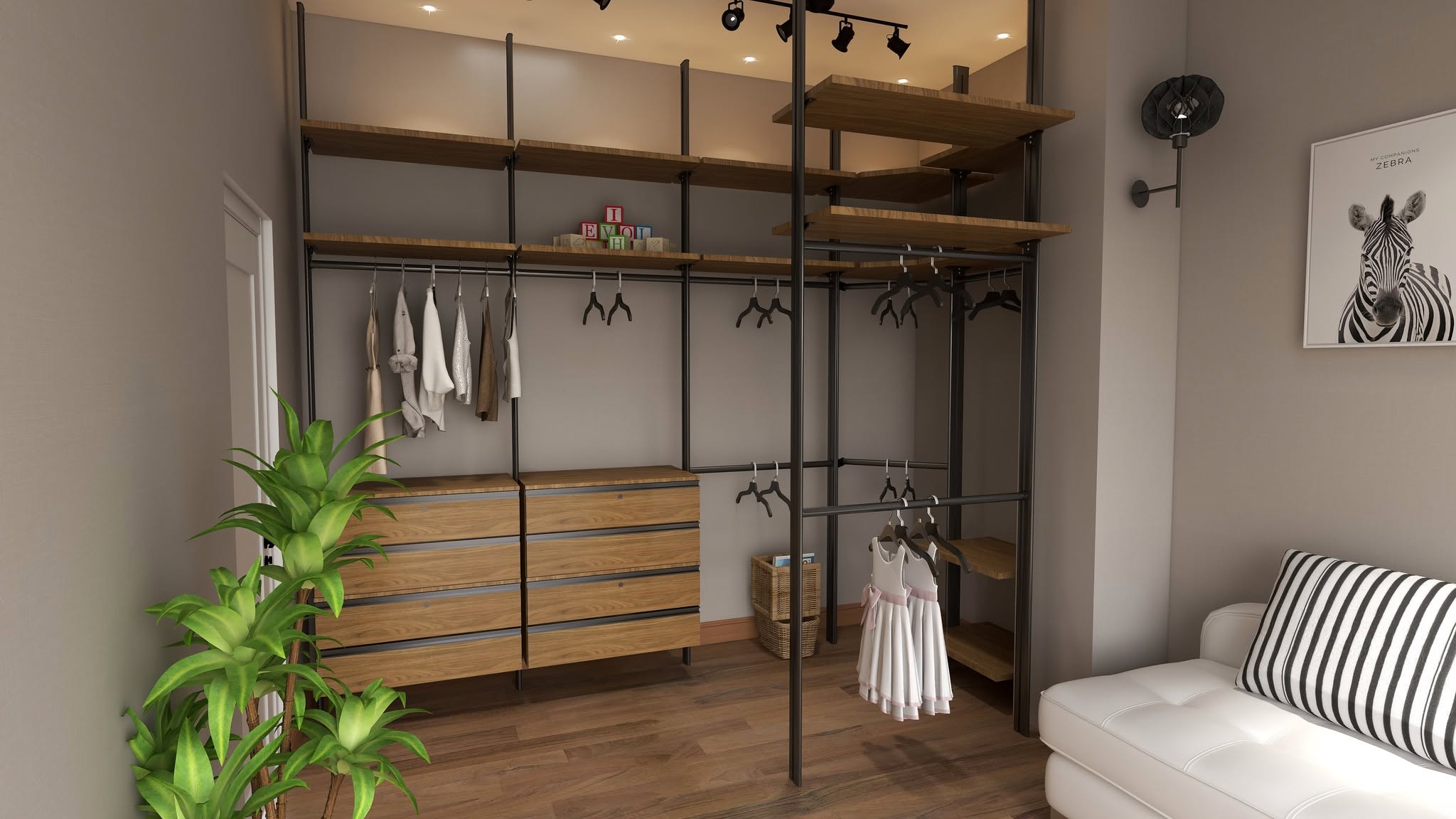 Pole System Closet